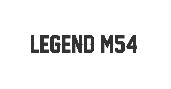 Legend M54 font thumb